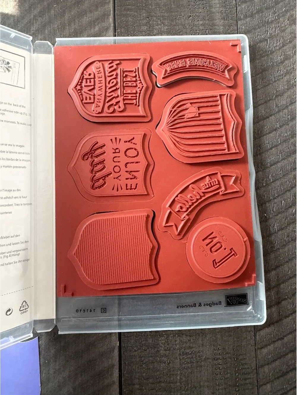 Stampin’ Up Badges & Banners stamp set with Best Badge shape punch